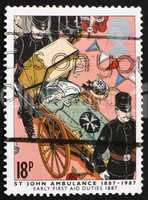 Postage stamp USA 1987 St. John Ambulance