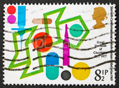 Postage stamp GB 1977 Steroids Conformational Analysis