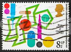 Postage stamp GB 1977 Steroids Conformational Analysis