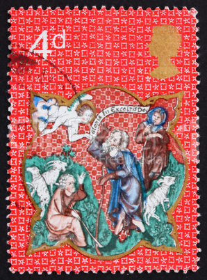 Postage stamp GB 1970 Angel appearing before the shepherds