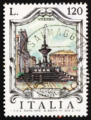 Postage stamp Italy 1979 Great Fountain, Viterbo, Italy