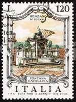 Postage stamp Italy 1978 Cavallina Fountain, Genzano di Lucania,