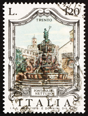 Postage stamp Italy 1978 Neptune Fountain, Trent, Italy