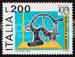 Postage stamp Italy 1976 Hand Canceler, 19th Century