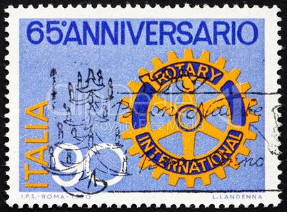 Postage stamp Italy 1970 Rotary Emblem