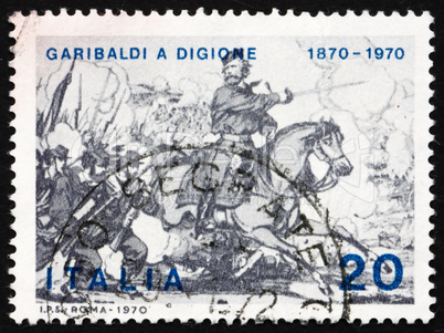 Postage stamp Italy 1970 Giuseppe Garibaldi at Battle of Dijon