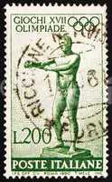 Postage stamp Italy 1960 Statue of Apoxyomenos by Lysippus of Si