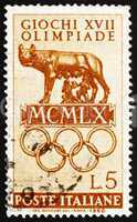 Postage stamp Italy 1960 The Capitoline Wolf