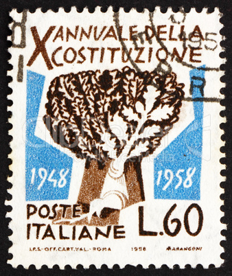 Postage stamp Italy 1958 Tree of Freedom