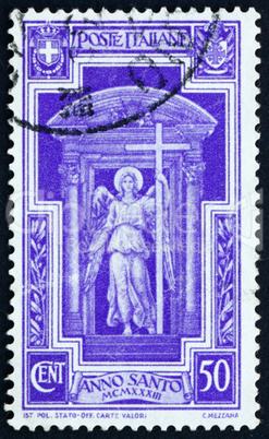 Postage stamp Italy 1933 Angel with Cross