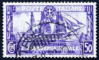 Postage stamp Italy 1931 Training Ship Amerigo Vespucci