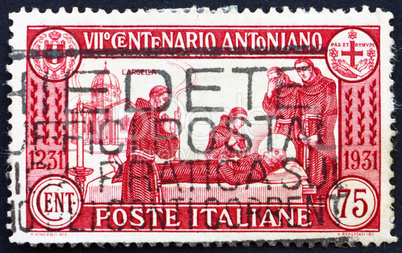 Postage stamp Italy 1931 St. Anthony?s Death