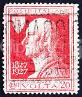 Postage stamp Italy 1927 Count Alessandro Volta, Physicist