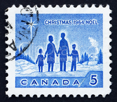 Postage stamp Canada 1964 Family and Star of Bethlehem