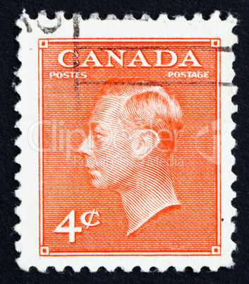 Postage stamp Canada 1949 King George VI, King of England