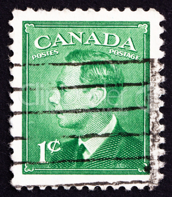 Postage stamp Canada 1949 King George VI, King of England