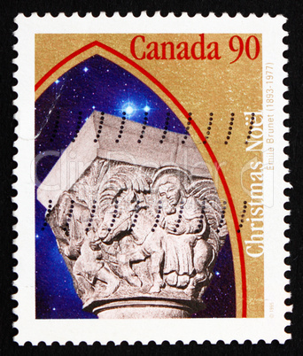Postage stamp Canada 1995 Flight to Egypt, Christmas