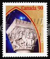 Postage stamp Canada 1995 Flight to Egypt, Christmas