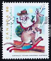 Postage stamp Canada 1993 Father Christmas, Australia