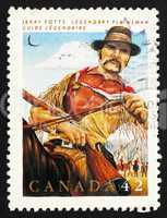 Postage stamp Canada 1992 Jerry Potts, Guide, Interpreter