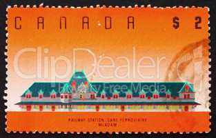 Postage stamp Canada 1989 McAdam Railway Station