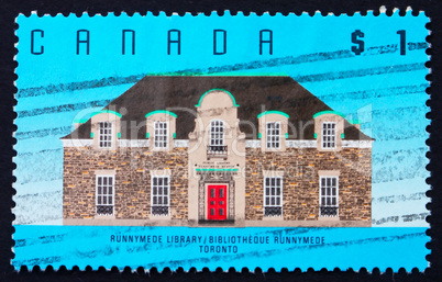 Postage stamp Canada 1989 Runnymede Library, Toronto