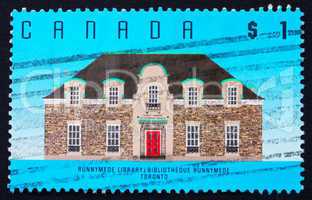 Postage stamp Canada 1989 Runnymede Library, Toronto