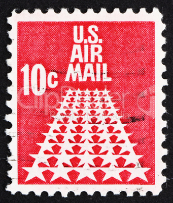 Postage stamp USA 1968 50-Star Runway