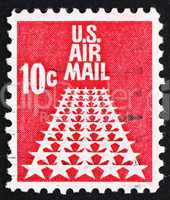 Postage stamp USA 1968 50-Star Runway
