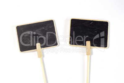 Two black boards
