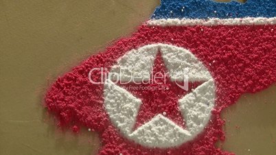 North Korea map, zoom