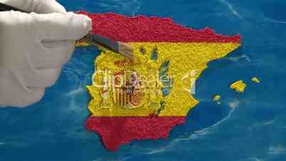 Spain map - artist