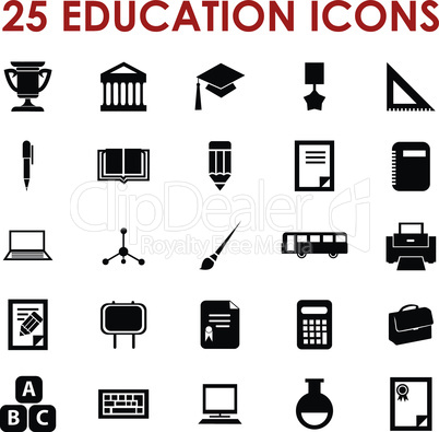 Education icons vector