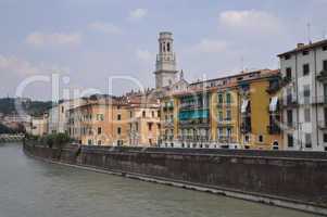 Etsch und Dom in Verona