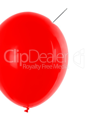 balloon and needle