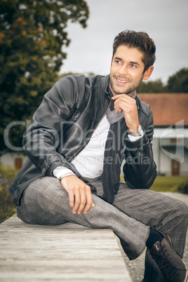 young man outdoor