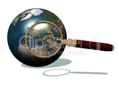 Magnifier and earth