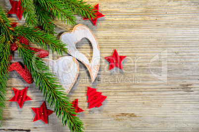 Weihnachten Holz Herz Stern