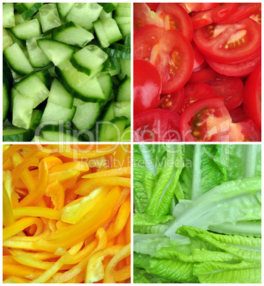 collage of different vegetables