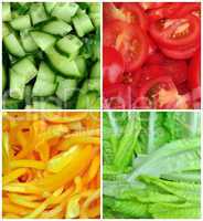 collage of different vegetables