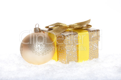 Goldener Weihnachtshintergrund - Golden Christmas background