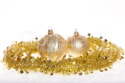 Goldener Weihnachtshintergrund - Golden Christmas background