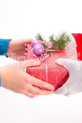 handing out of presents