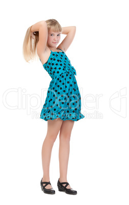 Young Girl Standing In Studio