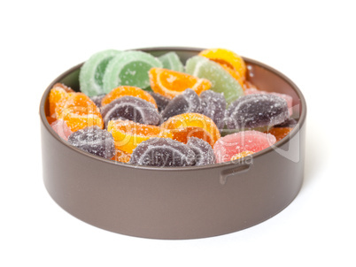 Colorful Jelly Candies in tin can