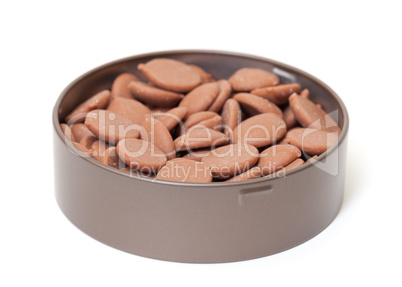 Chocolate Candies in tin can