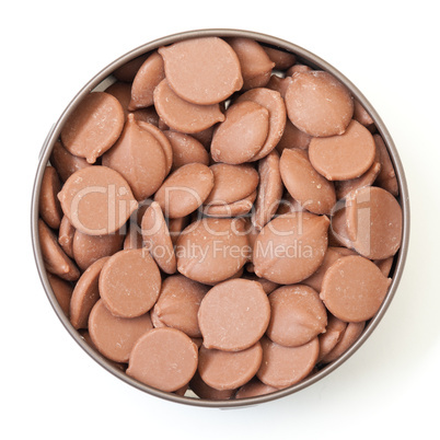 Chocolate Candies in tin can