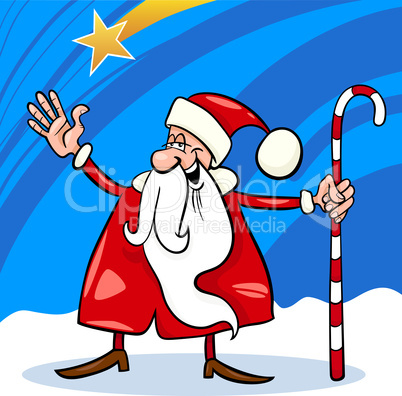 santa claus cartoon christmas illustration