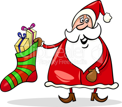 santa claus cartoon christmas illustration