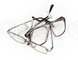 Eyeglasses isolated on white.